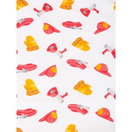 Baby sheet "Firefighters", size 90x200 cm-2