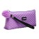 Penal is soft, 1 compartment, 80 x 210 x 35 mm, voluminous, Devente, Classic, fantle leather, with a pen, lilac