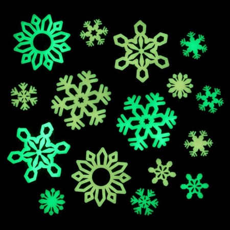 A set of luminous decor "Color Snowflakes"