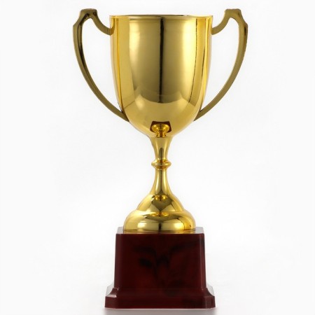 Cup 116, award figure, gold, plastic stand, 29 × 11.5 × 7.8 cm.-1