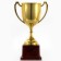 Cup 116, award figure, gold, plastic stand, 29 × 11.5 × 7.8 cm.