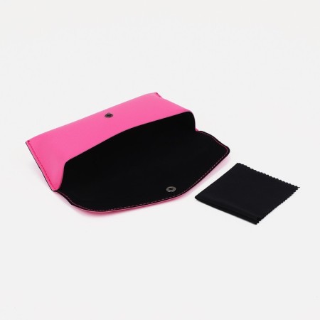 Case for glasses on the button, pink color-2