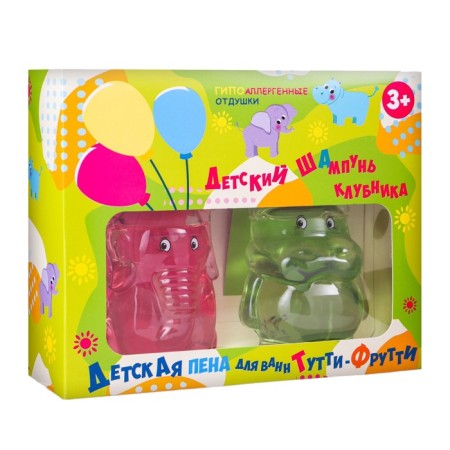Gift kit of cosmetics Liss Kroully: Bath Foam Baby + Children's shampoo-1