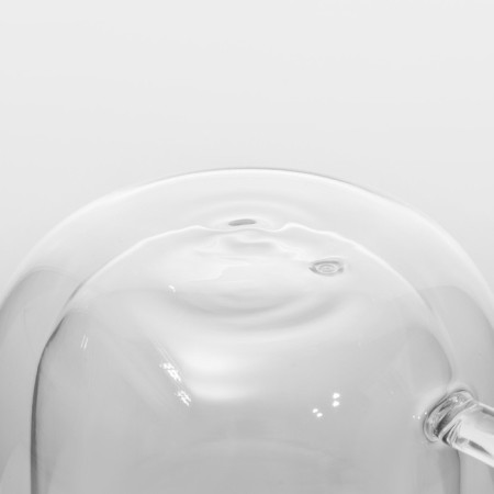 Glass mug with double walls Magistro "Adele", 400 ml-4