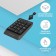 Numerical block A4Tech FSTYLER FK13 gray USB SLIM for laptop