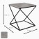 Table Loofing DQ Teaser Nut, 500*500*532, concrete chicago, m/k black chip