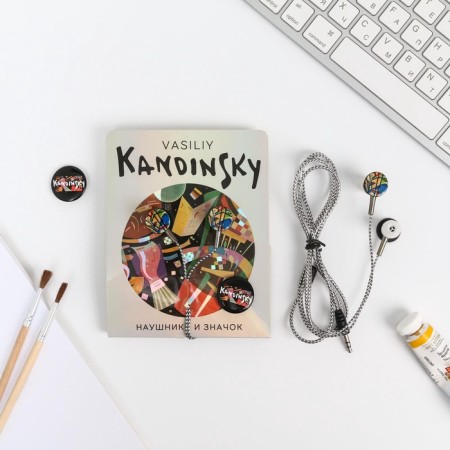 Headphones and icon Vasily Kandinsky, 11 x 20.8 cm-2