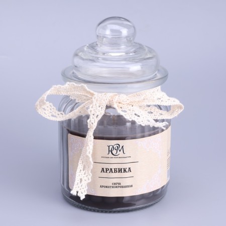 Candle in the bank flavored "Arabica" 180g, combustion time 45h-2