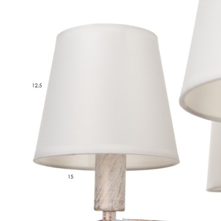 Chandelier 2149/5 E14 40W white with a golden patina 57x57x38 cm Bayerlux-4