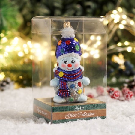 Formal toy "Snowman in a mere hat" 12.5 cm-4