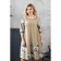 Female dress, size 52, beige color