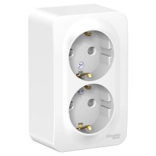 Double SE BLANCA, 16 A, 250 V, invoice, c/k, curtains, ip20, white, Blnra011211