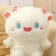 Soft toy "Monster" with horns, 40 cm, white color