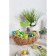 Souvenir on a stick, decor "Rabbit with a flower"