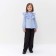 Blouse for the girl minku color light blue, height 140 cm