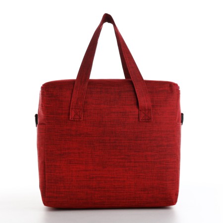 Thermal -mosquito with zipper, external pocket, 10 l, burgundy color-1