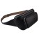 Waist bag, 2 lightning departments, adjustable belt, black color