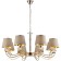 OLIMPIA chandelier, 8x40W E14, color gold