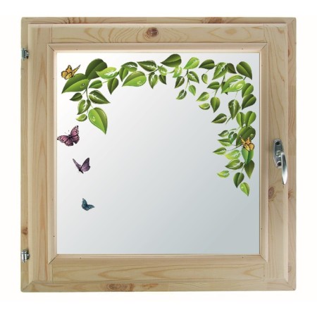 Window 60x60 cm, "spring", single -chamber double -glazed window, needles