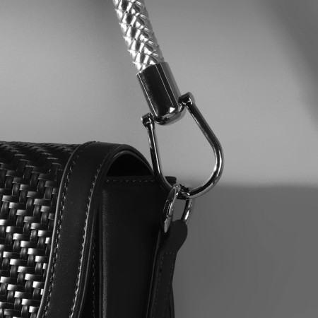 Handle for bag, 55 cm, silver color-5