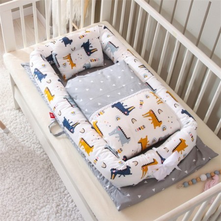 The sleeping nest "Crocodiles", the color is gray-5