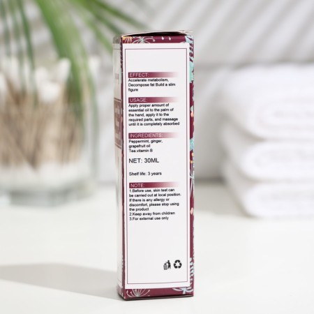 Abdomen oil, contributing to weight loss and pulling skin, 30 ml-2