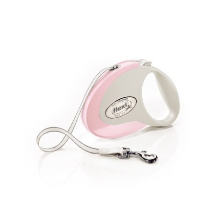 Roulette Flexi Safari M (up to 25 kg) 5 m cable, pink