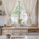A set of curtains for the kitchen SL Home "Direction" 140x180 cm-2 pcs, grabbing 2 pcs, linen 100%