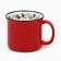 New Year's ceramic "cones" mug, 450 ml, white color