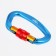 Carabiner with a clutch, 10x6 cm, 25 kn, blue