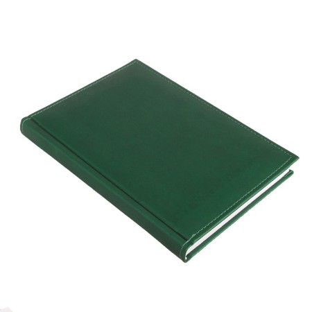 Delivery of a non -stated A5, 160 Vivevella sheets, artificial leather cover, corner perforation, green-1