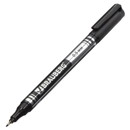 Marker for CD/DVD 0.5 mm, Brauberg, black-4