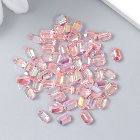 Decor for creativity Plastic "Executed Crystal" set of 60 pcs red 0.8x0.6 cm-2