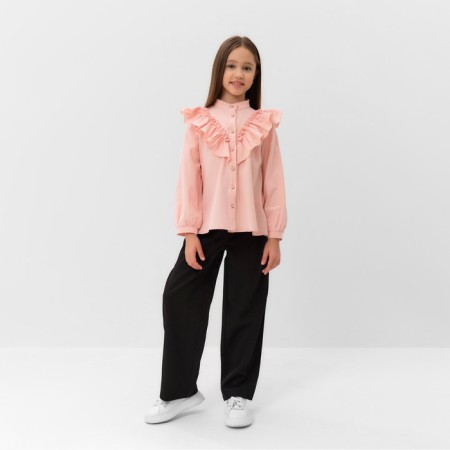 Blouse for the girl minku color is light pink, height 122 cm-1