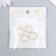 Decor for creativity Metal "Pearl in lace" set of 4 pcs 1.8x1.8x0.5 cm