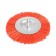 Nylon brush for a tundra drill, with a hairpin, flat, 125 mm