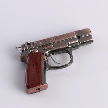 Gas lighter with a flashlight "Pistol", Piezo-2