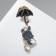 Bunny icon under an umbrella, color in gold