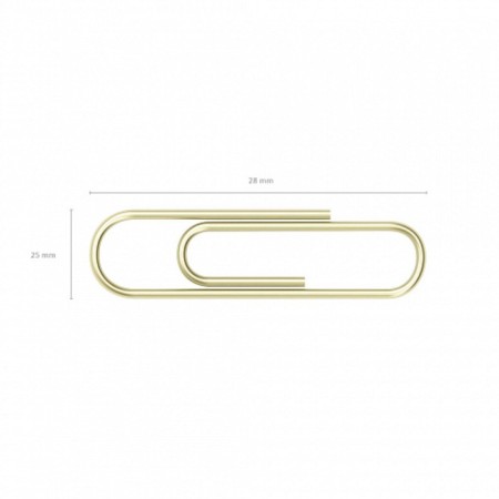 Office paper clips 28mm, 200pcs, ore, Erichkrause, plastic box-2