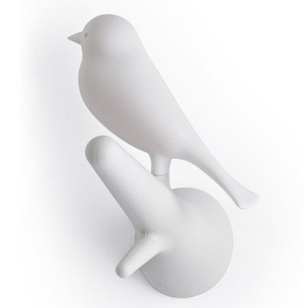 A set of 2 wall hangers sparrow, white color-2