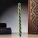 Candle-scruising "Stable income" with a laurel, Ivan-chime and patchouli oil, 16x1.2 cm, green