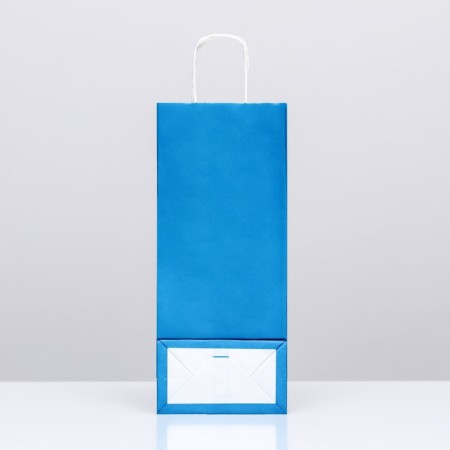 Package for a bottle of craft "azure", 14 x 8 x 32 cm-1