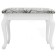 Retro banquet with storage, 550x330x430, white, Mercury fabric