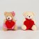 Soft toy "Bear with Heart" on the suspension, species mix