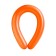 Ball for Twisting latex 350 ", standard, set of 100 pcs., Orange color