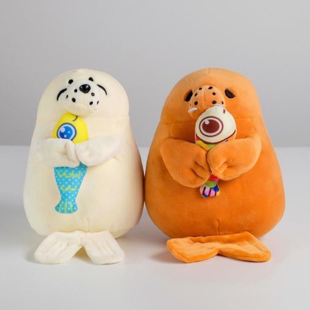 Soft toy "Harsing with a fish", Mix color-1