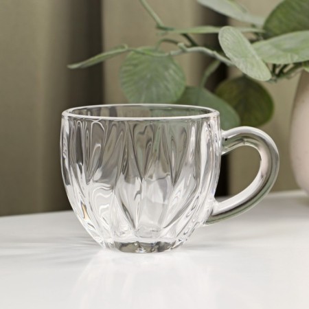 Tea -glass set "Bliss", 4 items: 2 cups 150 ml, 2 saucers d = 12 cm-2