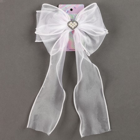 Carnival clamp "Bow" with decor-heart-5