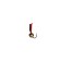 Mormyshka column black, red abdomen + ball Grand Golden, weight 0.2 g