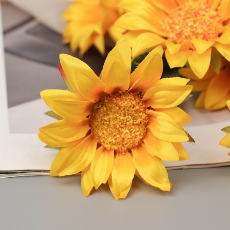 Artificial flowers "Handicop -annual sunflower" 67x8 cm, yellow-1